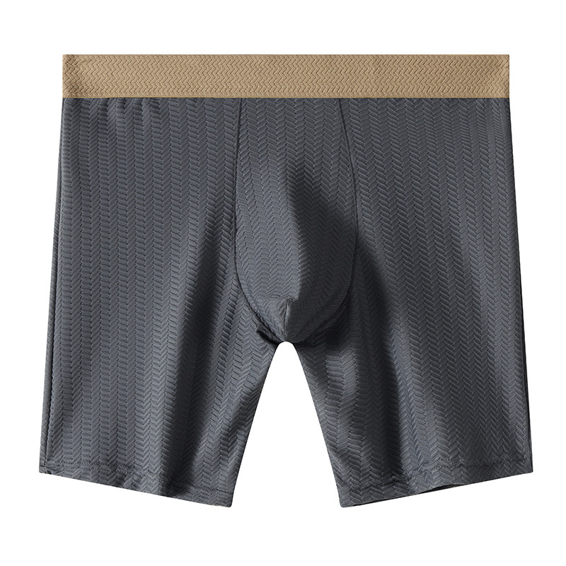 Mens Boxer Shorts Homme Nylon  - Long Leg Trunk Men avaliação e preço