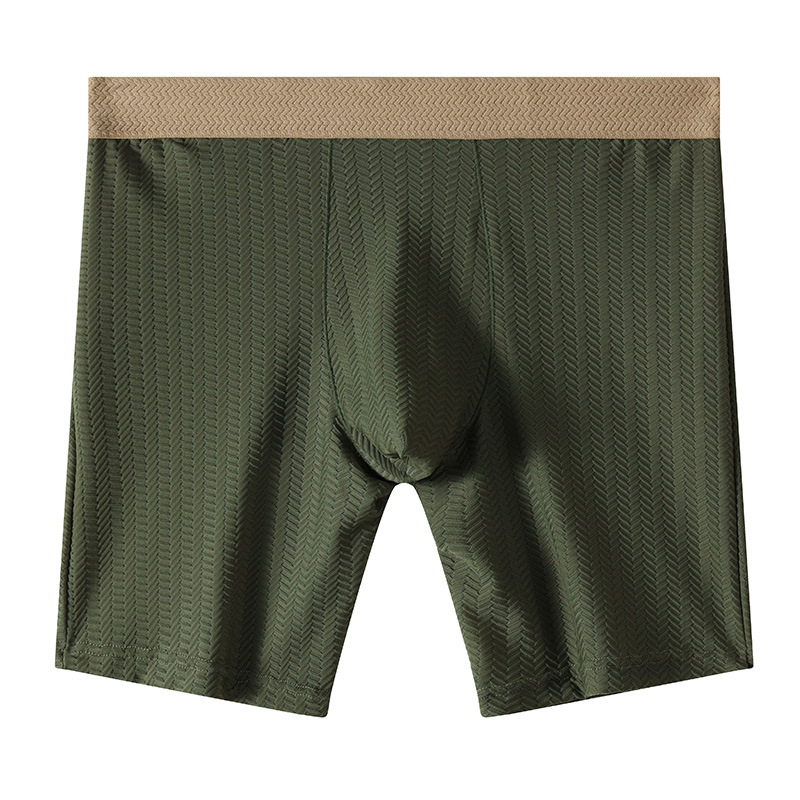 Mens Boxer Shorts Homme Nylon  - Long Leg Trunk Men avaliação e preço