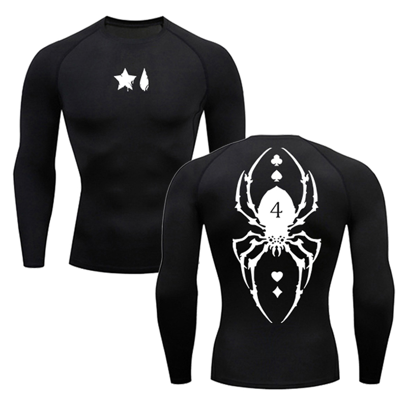 Spider Print Compression Shirt - Base Layer Top avaliação e preço