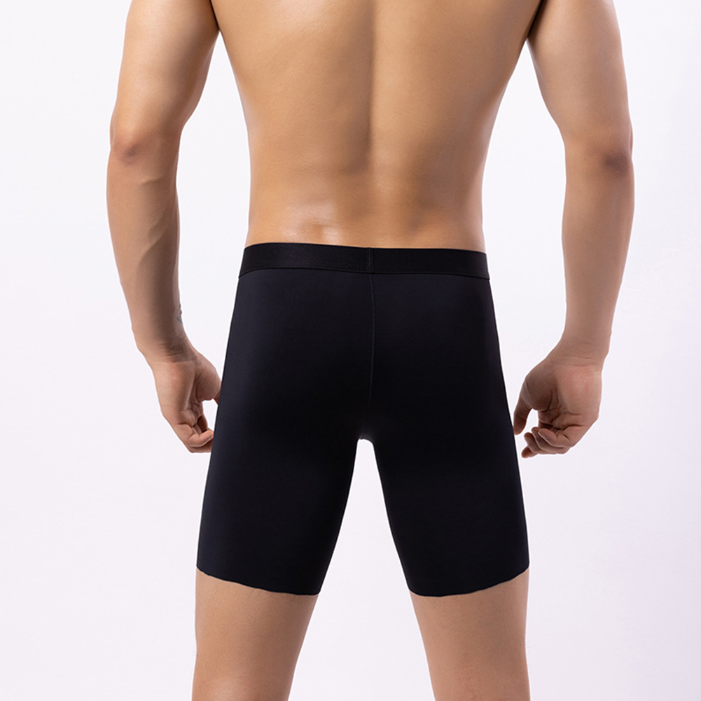 Men Ice Silk Long Leg Shorts B - Long Leg Trunk Men avaliação e preço