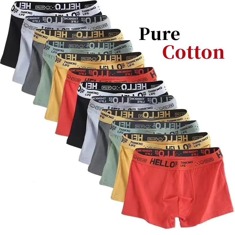 10Pieces/ Men's Underwear Men  - Boxer Brief Pack Cotton avaliação e preço