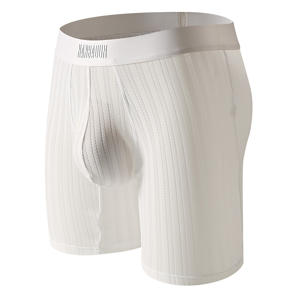 Men Ice Silk Long Leg Shorts B - Long Leg Trunk Men avaliação e preço