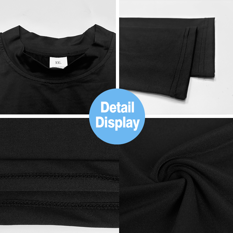 Men's Turtleneck Long-Sleeved  - T Shirt Tight Fit avaliação e preço