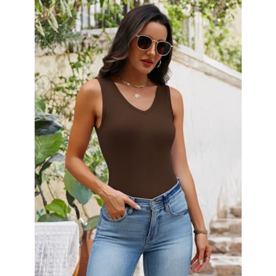 Chulianyouhuo Womens Sleeveles - Tank Top Ribbed avaliação e preço