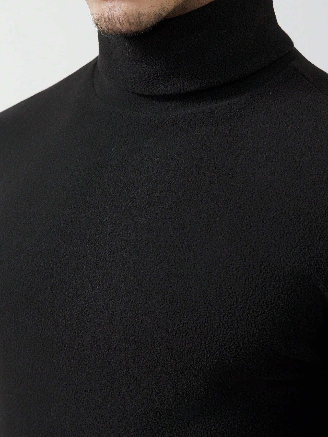 Men's Black High-Neck Long Sle - Base Layer Top avaliação e preço
