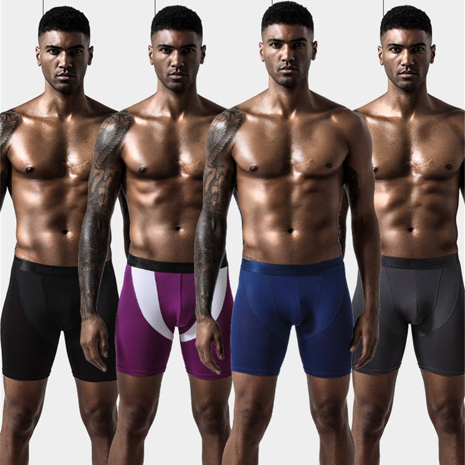 2pcs/Lot underpants leg up lon - Long Leg Trunk Men avaliação e preço