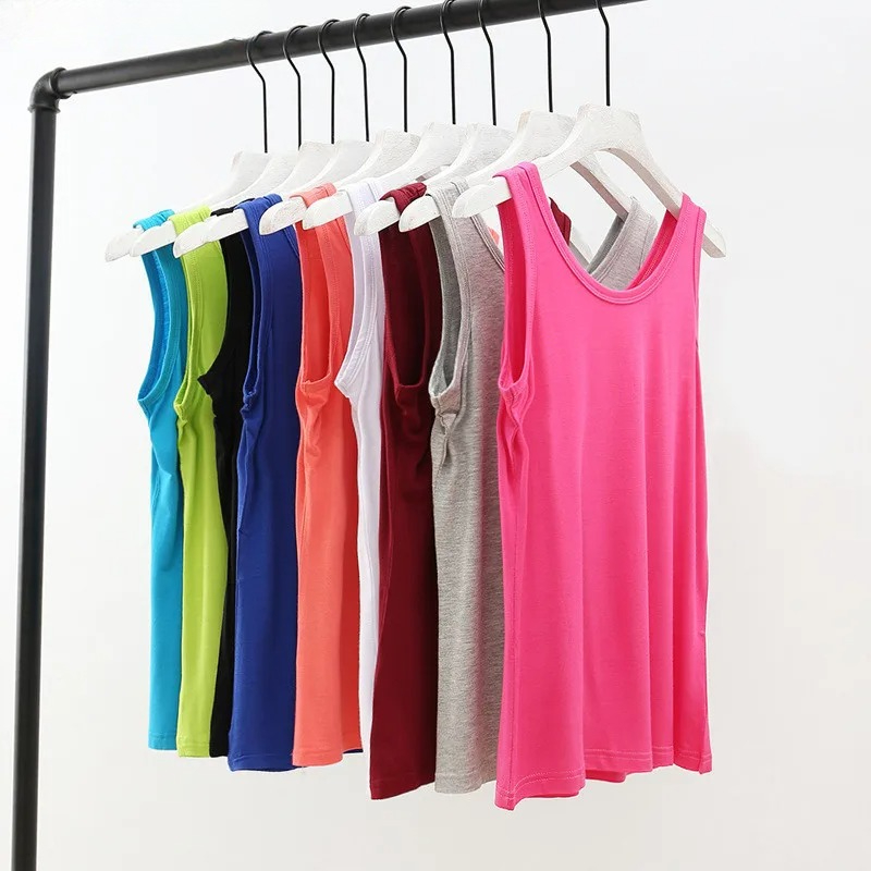2PCS Women Tanks Summer Camis  - Sleeveless Undershirt avaliação e preço