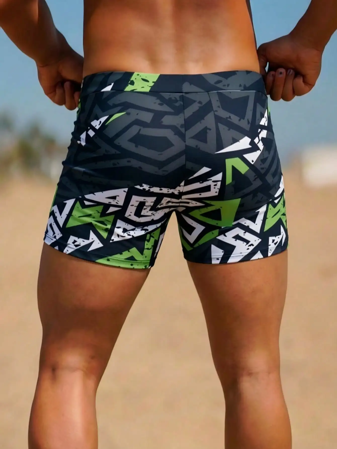 Men's Fashion Printed Pattern  - Bamboo Fiber Trunk avaliação e preço