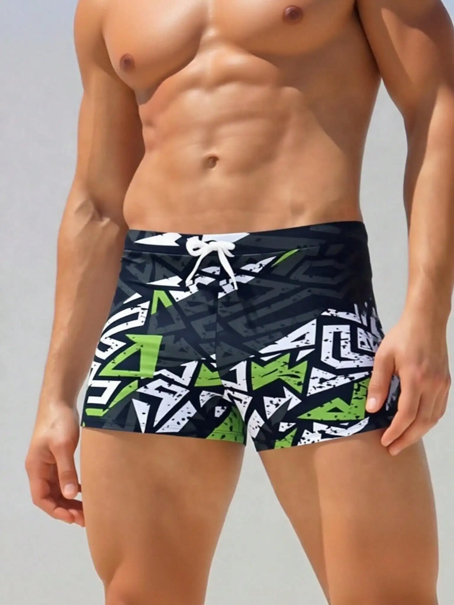 Men's Fashion Printed Pattern  - Bamboo Fiber Trunk avaliação e preço