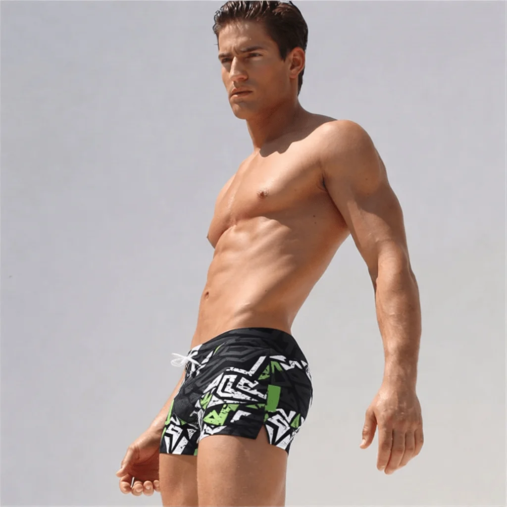 Men's Fashion Printed Pattern  - Bamboo Fiber Trunk avaliação e preço