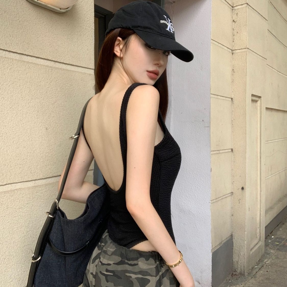 Black Strappy Bodysuit Sexy Ba - Suspender Tank Top avaliação e preço