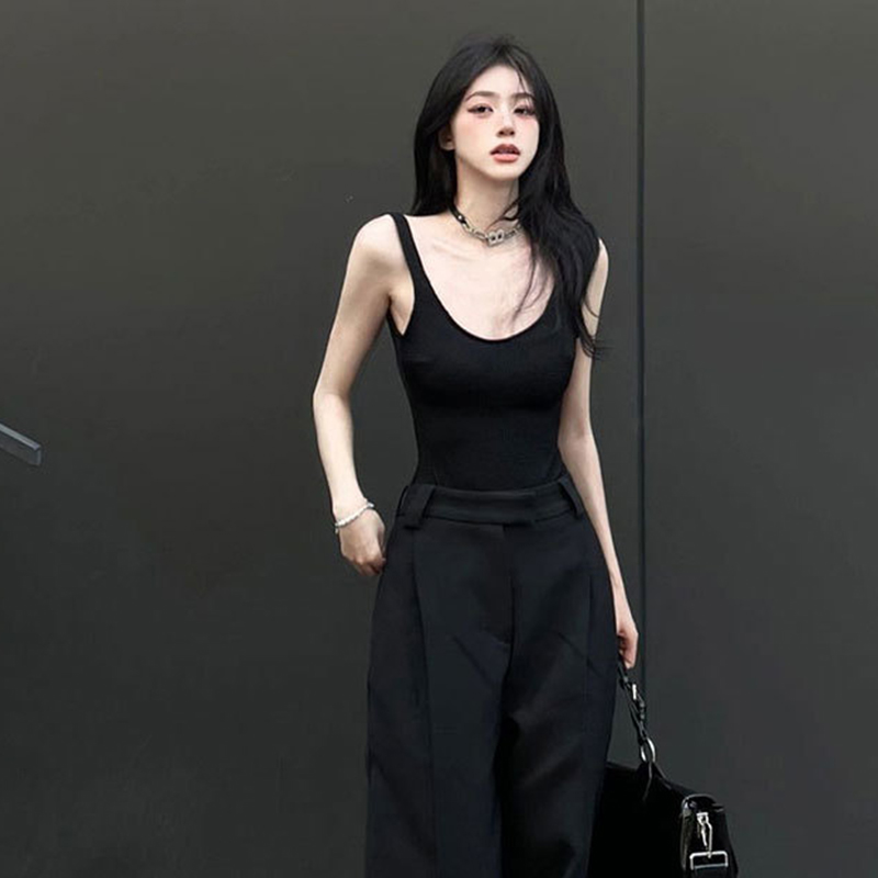 Black Strappy Bodysuit Sexy Ba - Suspender Tank Top avaliação e preço