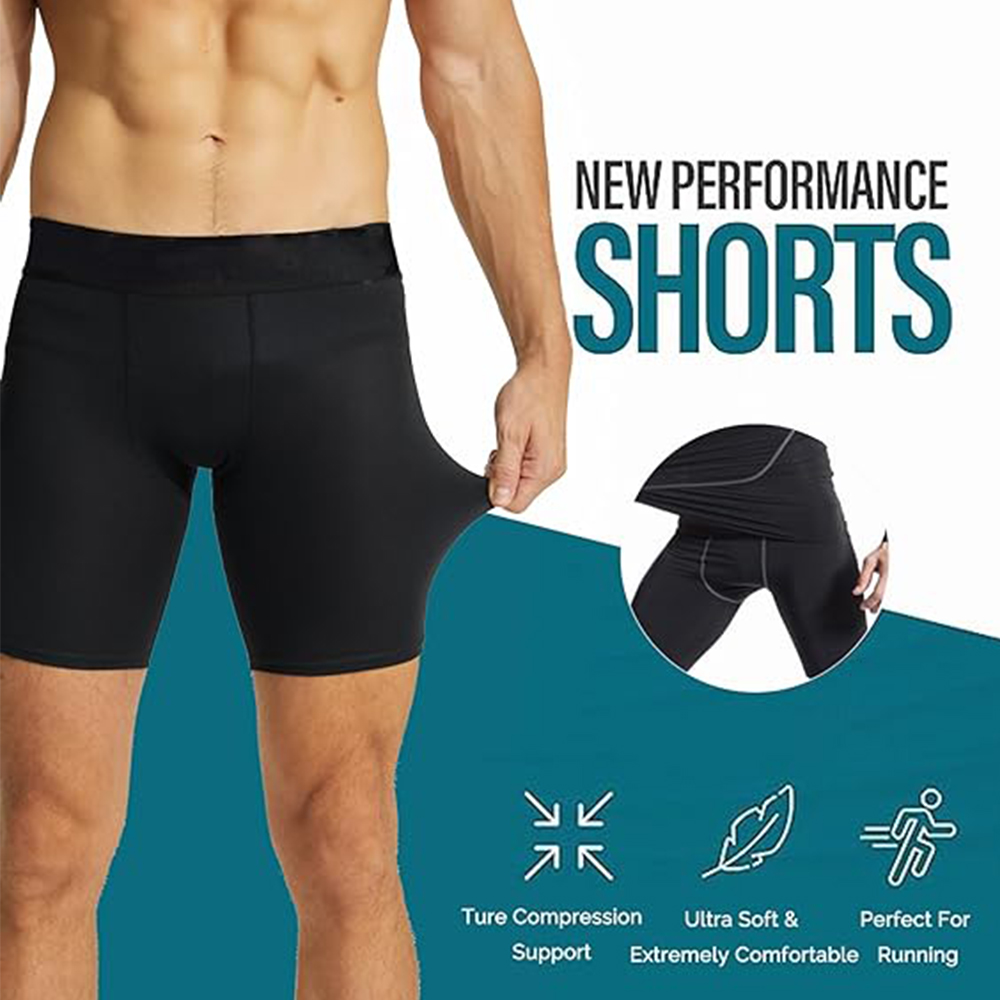3 Pack Compression Shorts Men  - Compression Shorts Athletes avaliação e preço