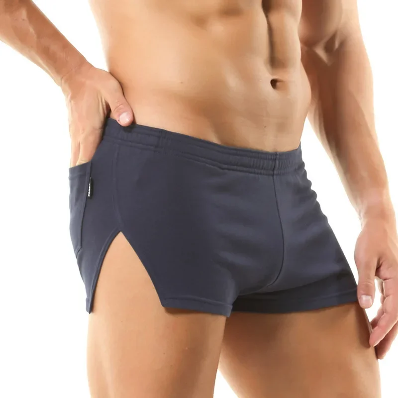 Men's Casual Shorts Solid Colo - Trunk Breathable Men avaliação e preço
