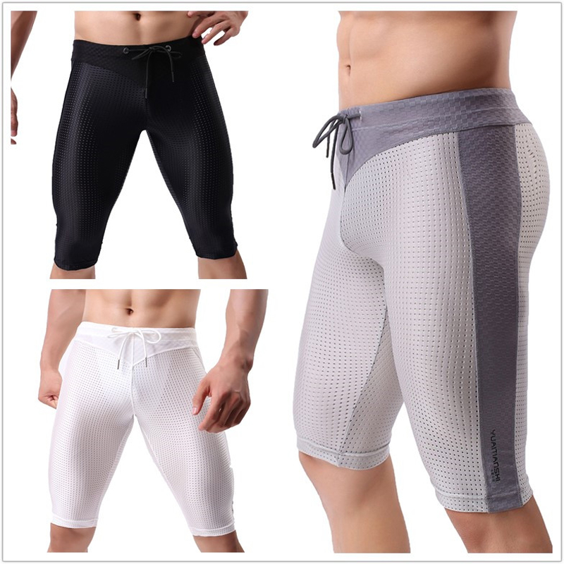 Men's Underwear Sexy Mesh Stit - Mesh Sport Boxer avaliação e preço