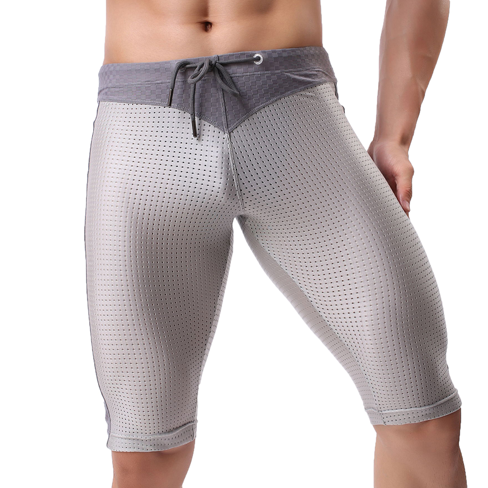 Men's Underwear Sexy Mesh Stit - Mesh Sport Boxer avaliação e preço