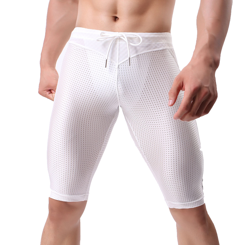 Men's Underwear Sexy Mesh Stit - Mesh Sport Boxer avaliação e preço