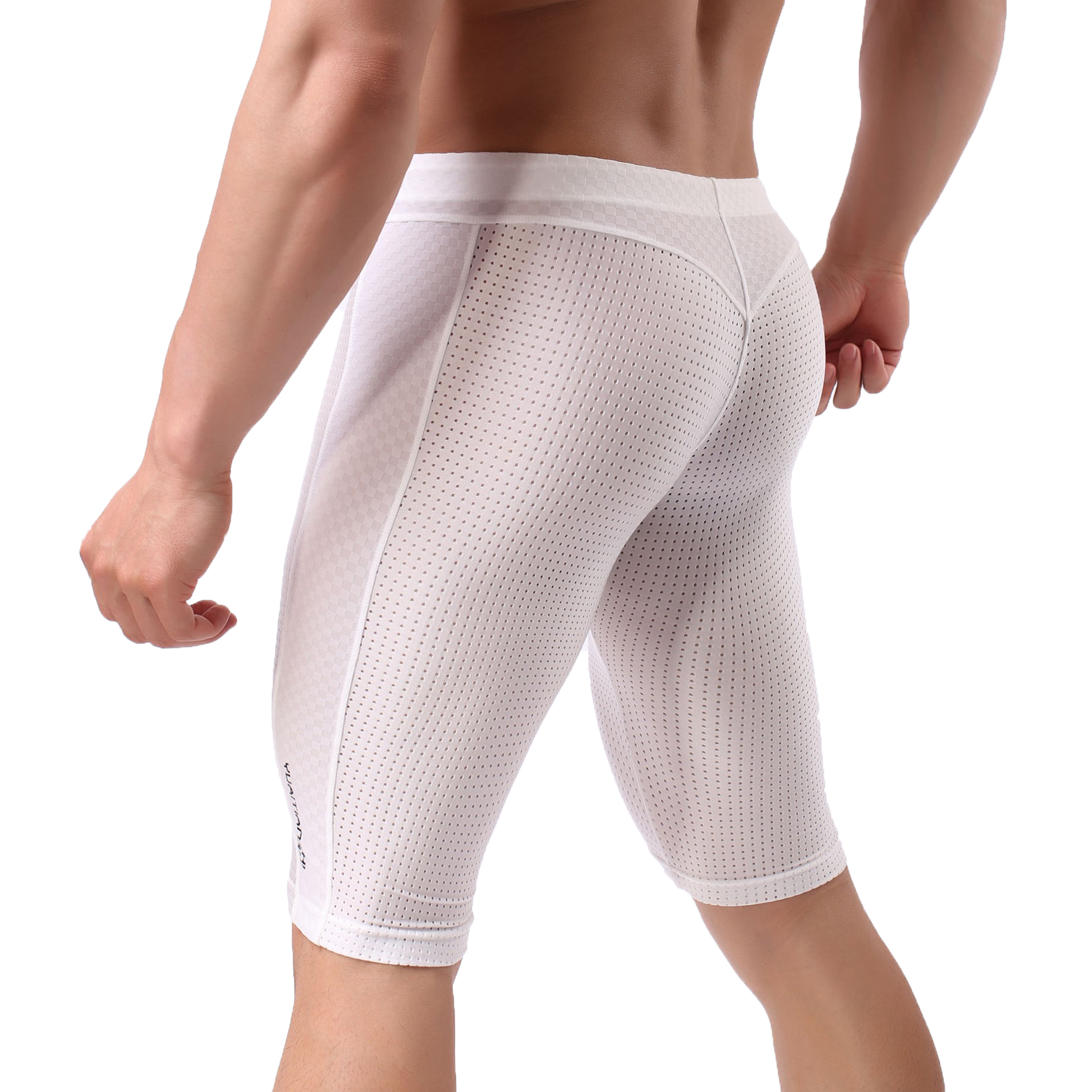 Men's Underwear Sexy Mesh Stit - Mesh Sport Boxer avaliação e preço