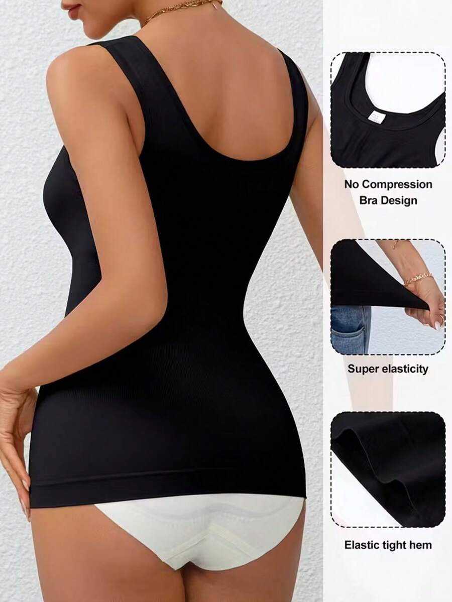 Women Seamless Compression Cam - Sleeveless Undershirt avaliação e preço