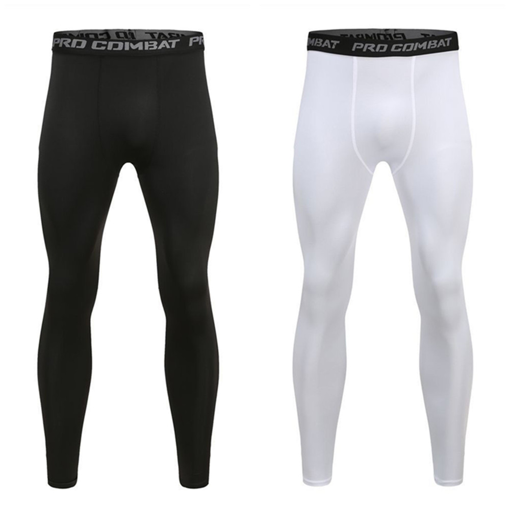Men Gym Sportswear Muscle Body - Compression Long Pant avaliação e preço