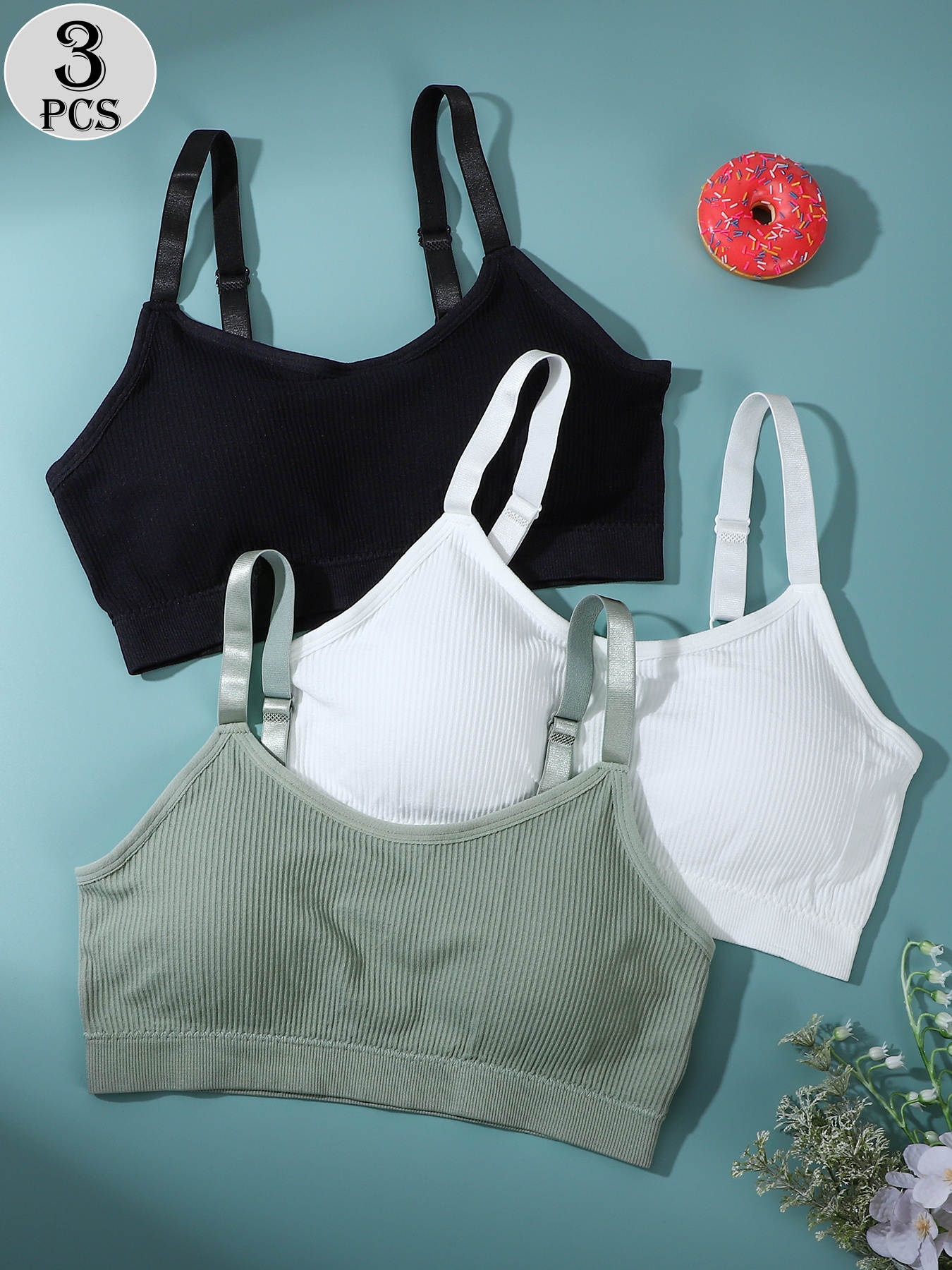 3-Pack - Women's Sports Bra -  - Multi Pack Underwear avaliação e preço