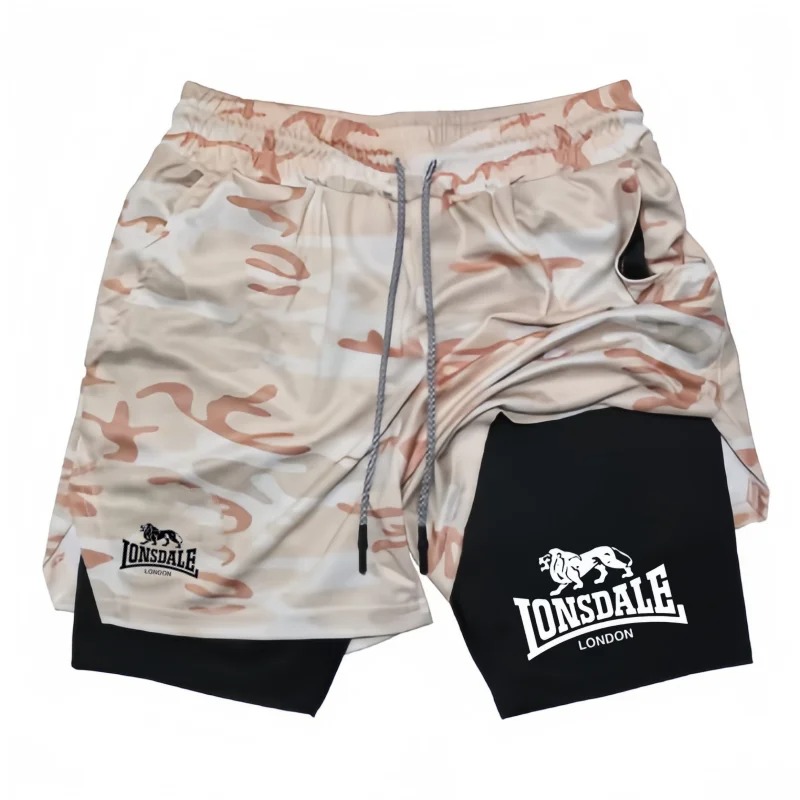 Print 2 in 1 Running Shorts fo - Compression Shorts Athletes avaliação e preço