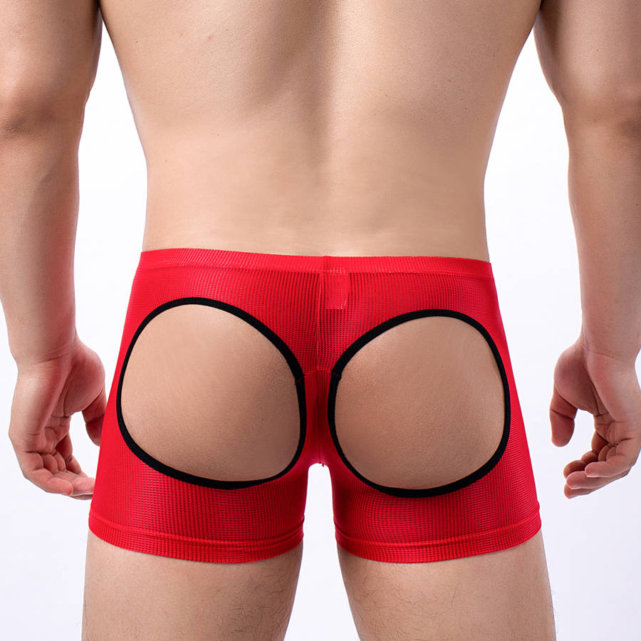 Men's Open Butt Boxer Shorts M - Mesh Sport Boxer avaliação e preço