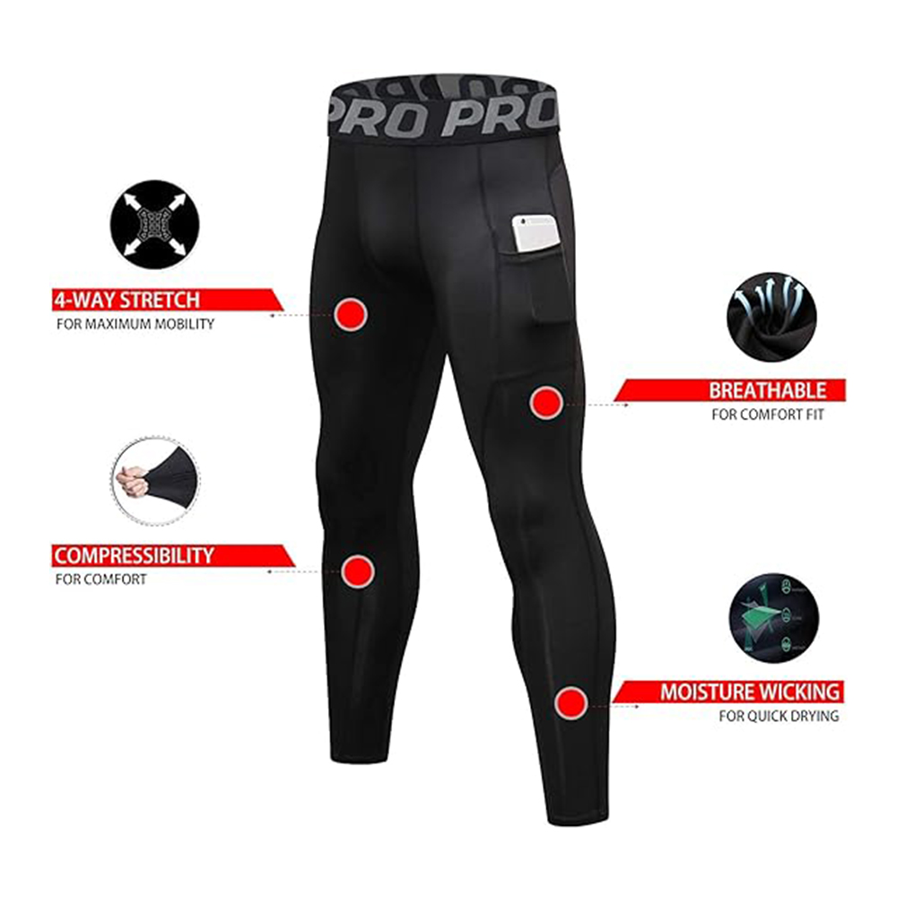 Men's Compression Pants Long J - Compression Long Pant avaliação e preço