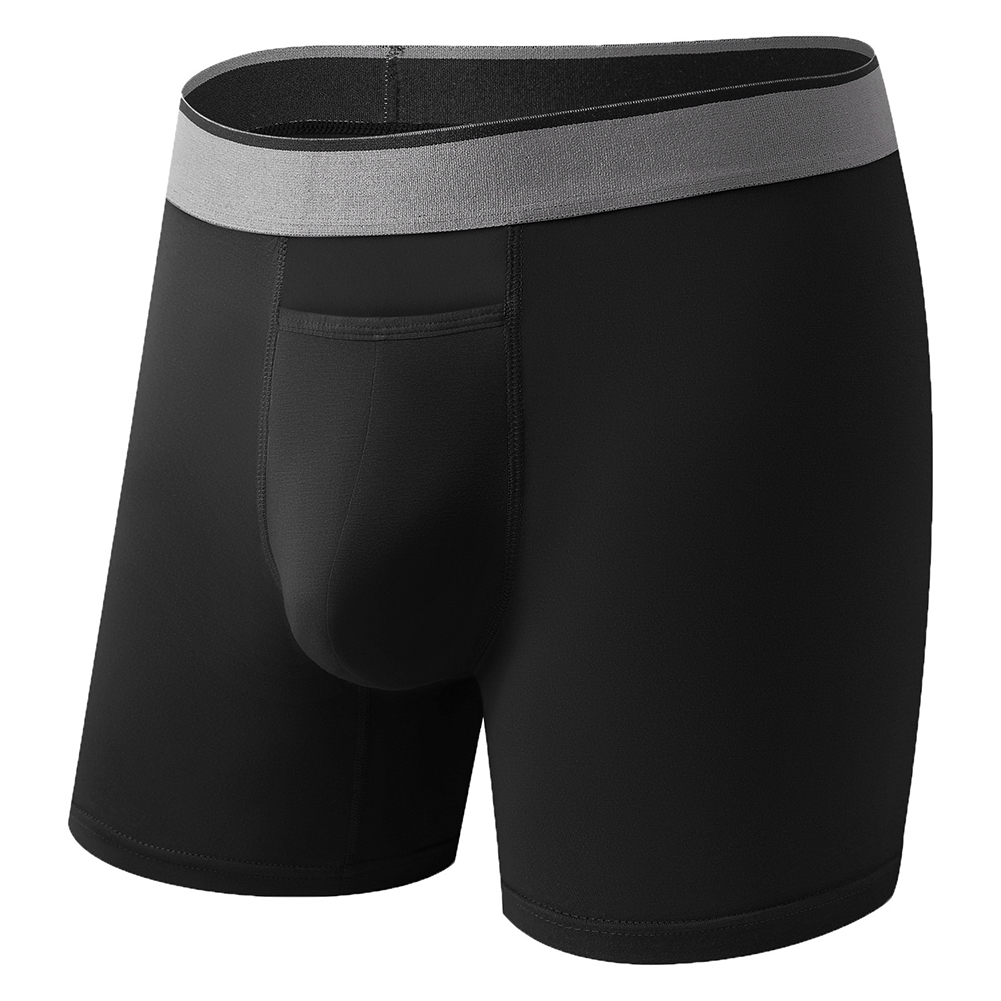 1pc Men Long Leg Shorts Soft U - Bamboo Fiber Trunk avaliação e preço