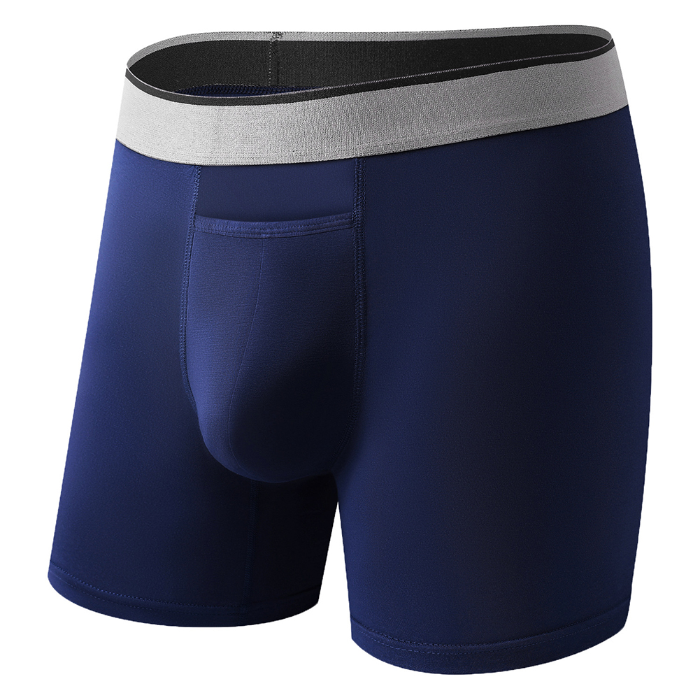 1pc Men Long Leg Shorts Soft U - Bamboo Fiber Trunk avaliação e preço