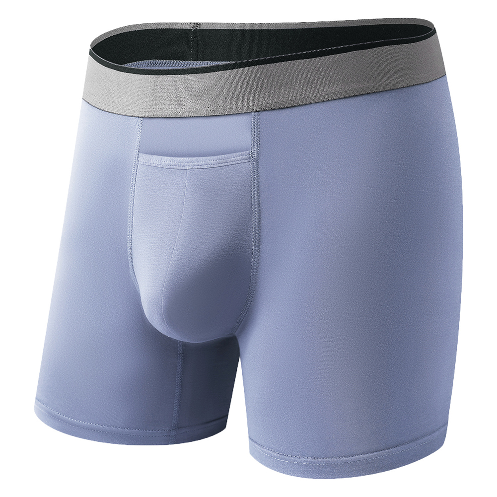 1pc Men Long Leg Shorts Soft U - Bamboo Fiber Trunk avaliação e preço