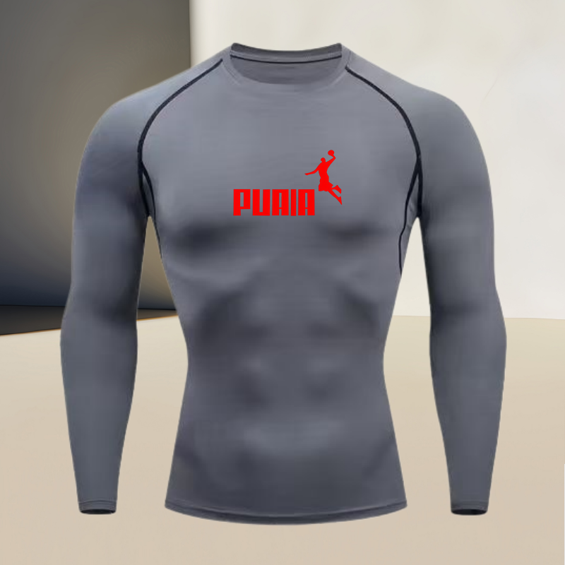 Men's long sleeved round neck  - T Shirt Tight Fit avaliação e preço