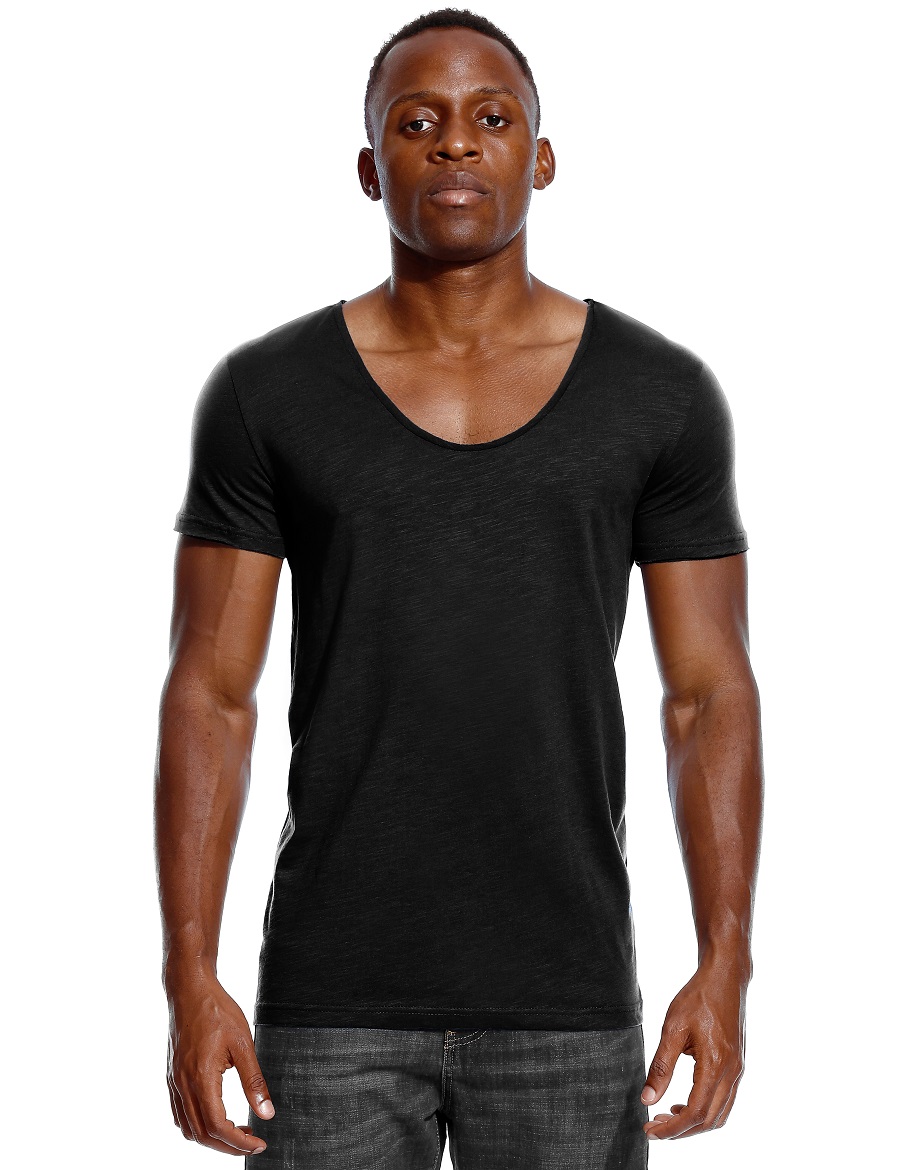 Scoop Neck T Shirt for Men Low - Undershirt Crew Neck avaliação e preço