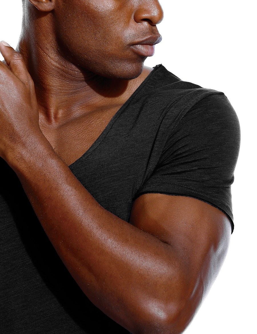 Scoop Neck T Shirt for Men Low - Undershirt Crew Neck avaliação e preço