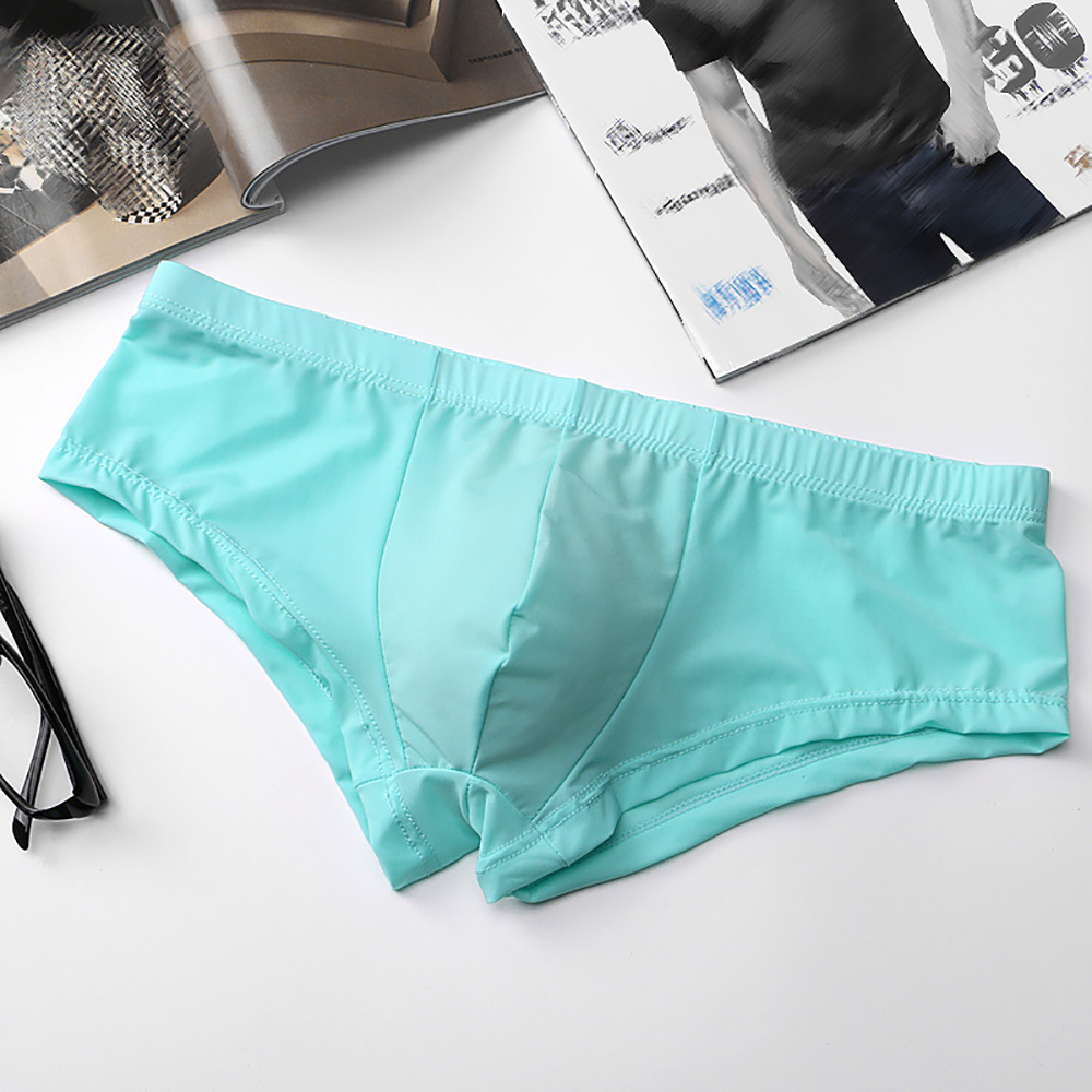 Ice Silk Underwear Boxer Brief - Pouch Boxer Pouch avaliação e preço