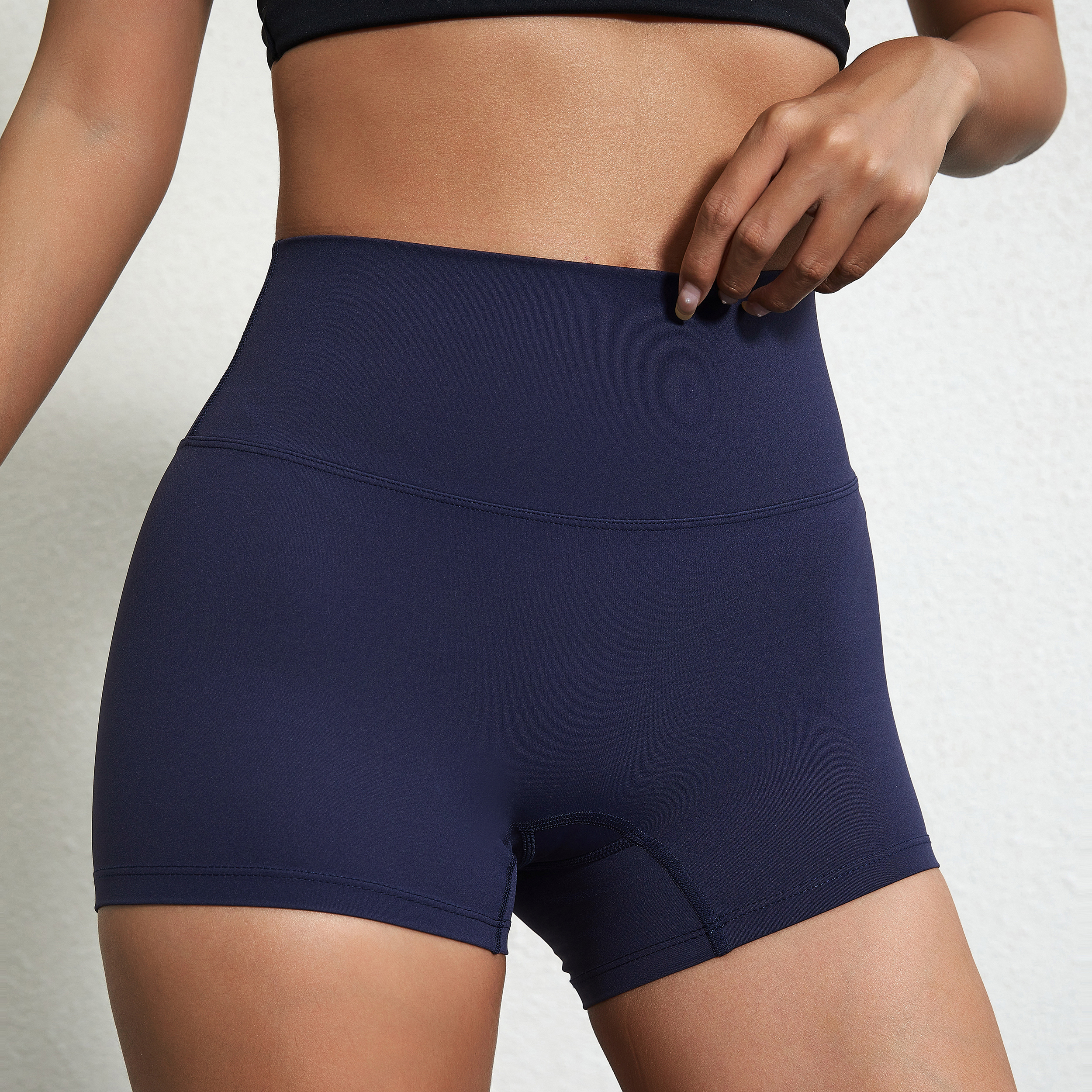 Sexy Solid Color High Waist Yo - Compression Shorts Athletes avaliação e preço