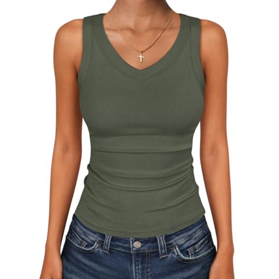 ANRABESS Tank Tops for Women V - Tank Top Ribbed avaliação e preço