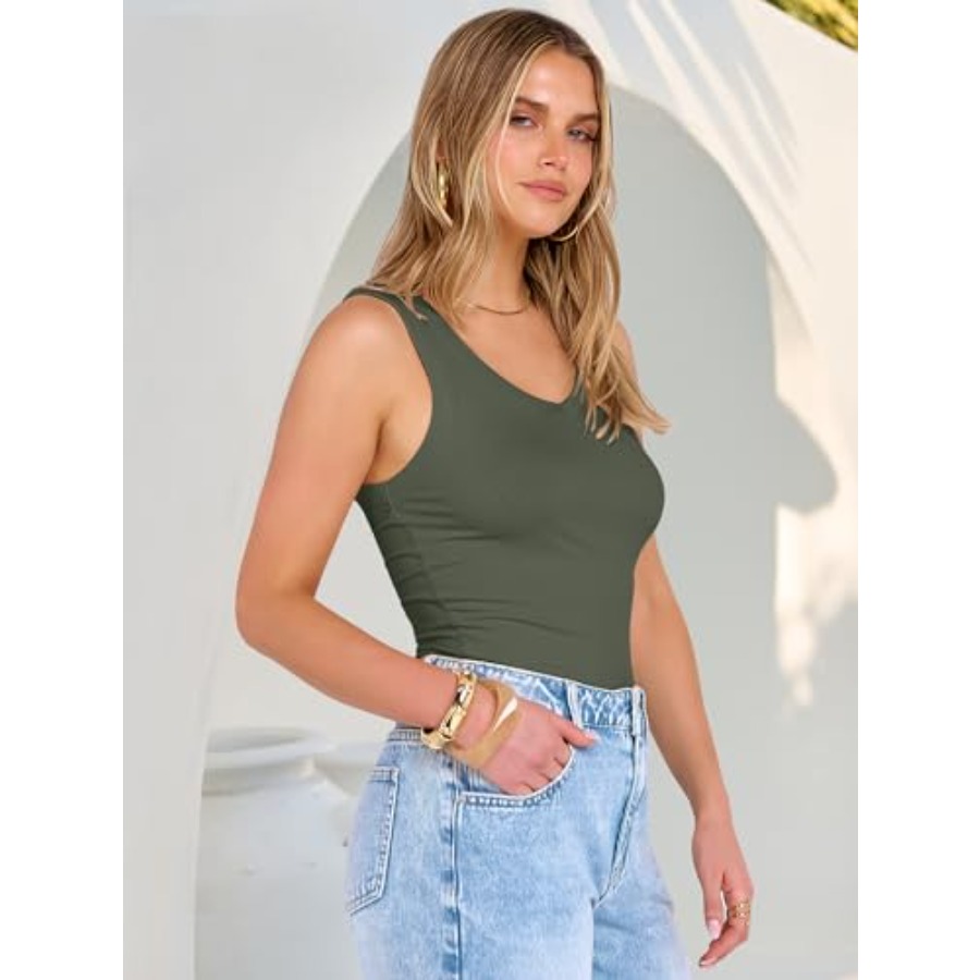 ANRABESS Tank Tops for Women V - Tank Top Ribbed avaliação e preço