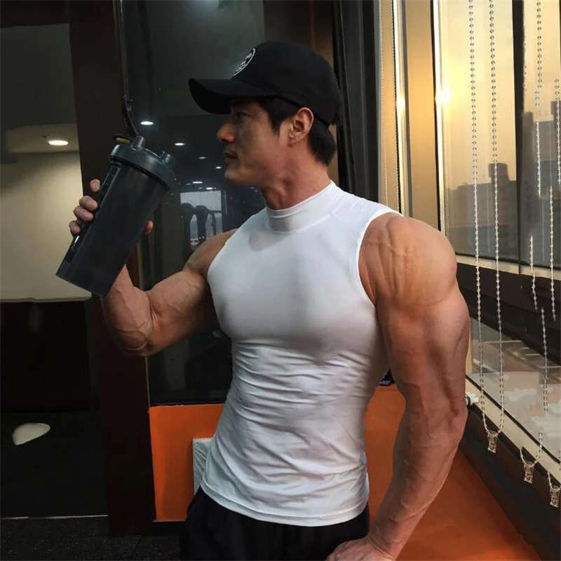 Compression Tight Clothing Gym - Sleeveless Undershirt avaliação e preço