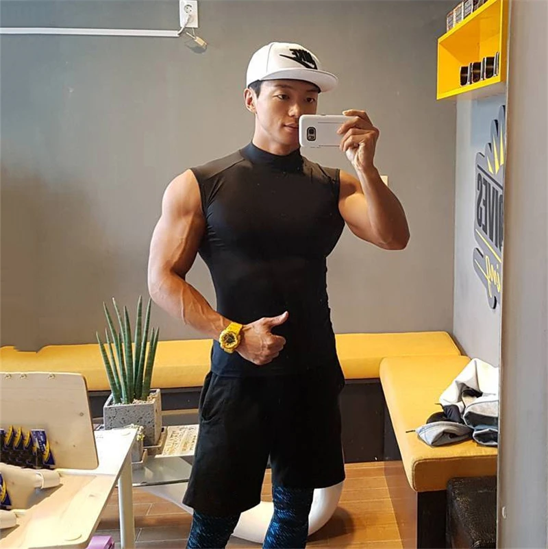 Compression Tight Clothing Gym - Sleeveless Undershirt avaliação e preço