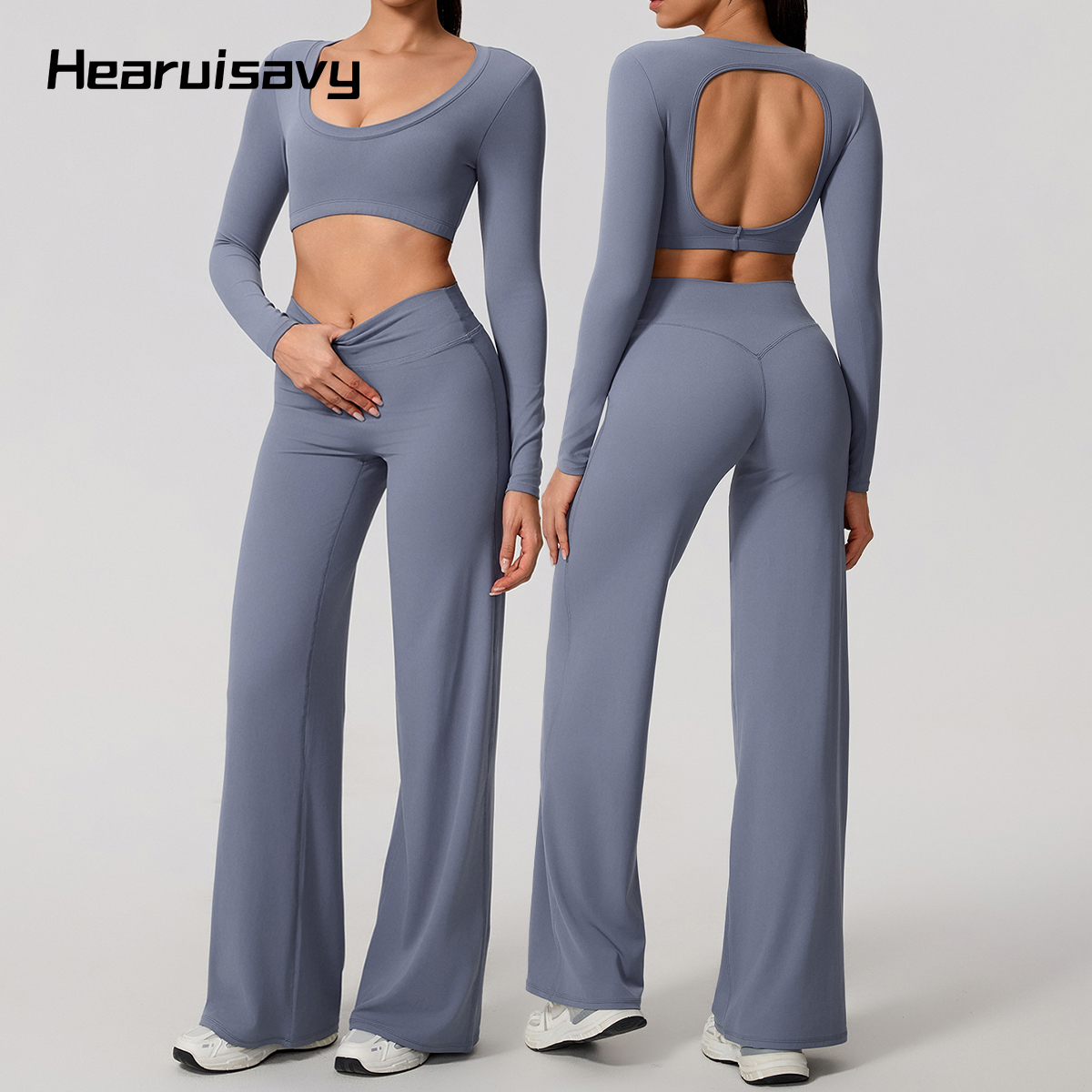 Hearuisavy Sports Set 2Pcs Wom - Compression Long Pant avaliação e preço
