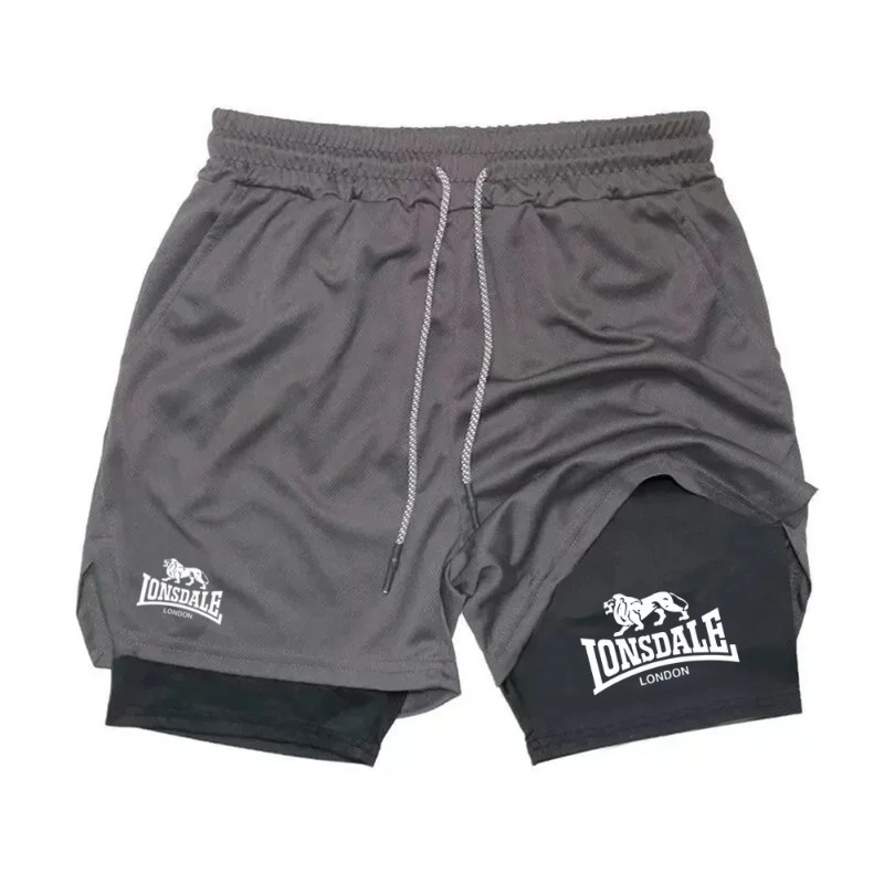 2in1 Running Shorts for Men Gy - Compression Shorts Athletes avaliação e preço