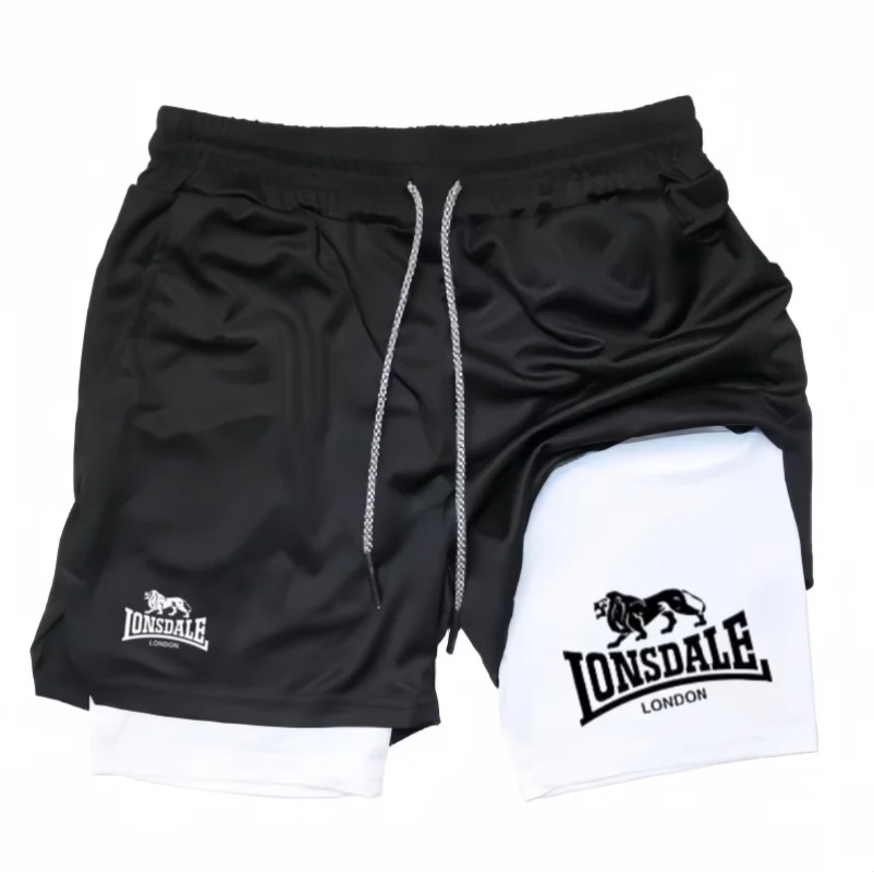 2in1 Running Shorts for Men Gy - Compression Shorts Athletes avaliação e preço