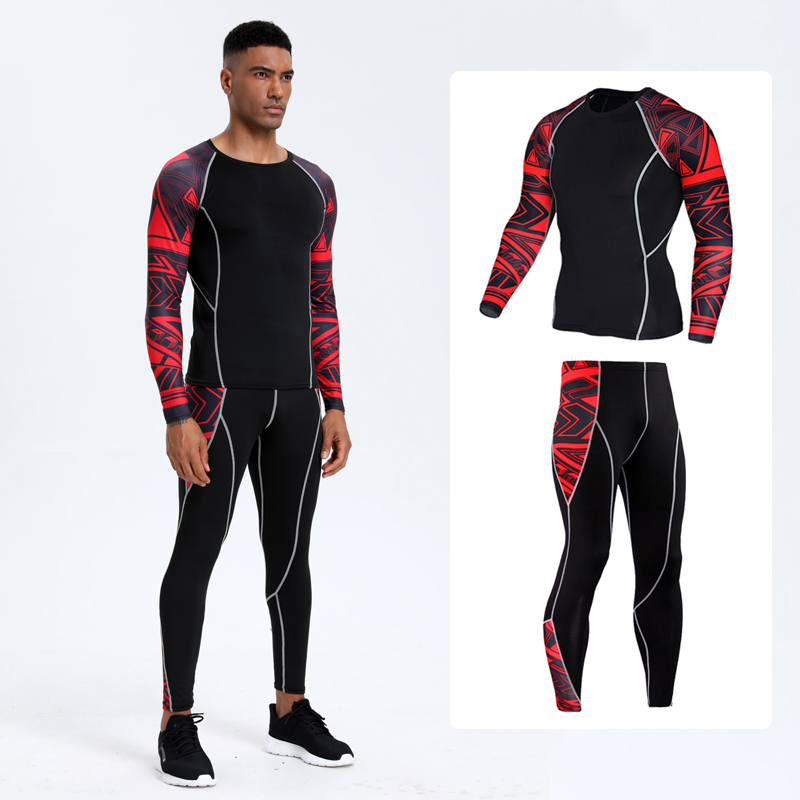 Men's PRO Sports Fitness Suit: - Compression Long Pant avaliação e preço