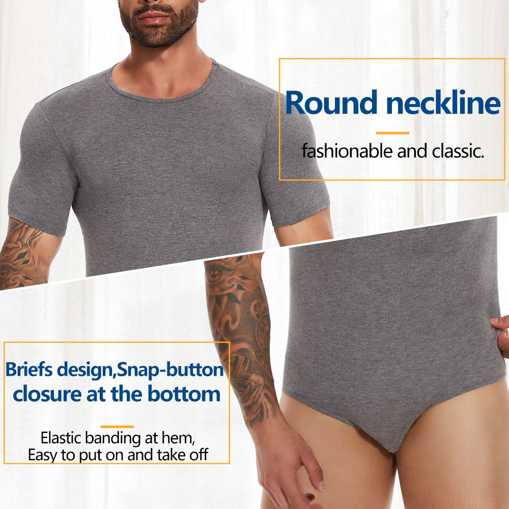 Short Sleeve Full Body Shaper  - Undershirt Crew Neck avaliação e preço