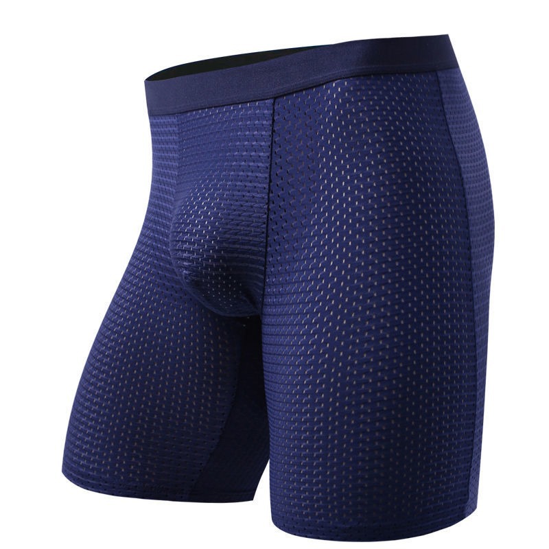 Men's Boxers Shorts Ice Silk M - Long Leg Trunk Men avaliação e preço