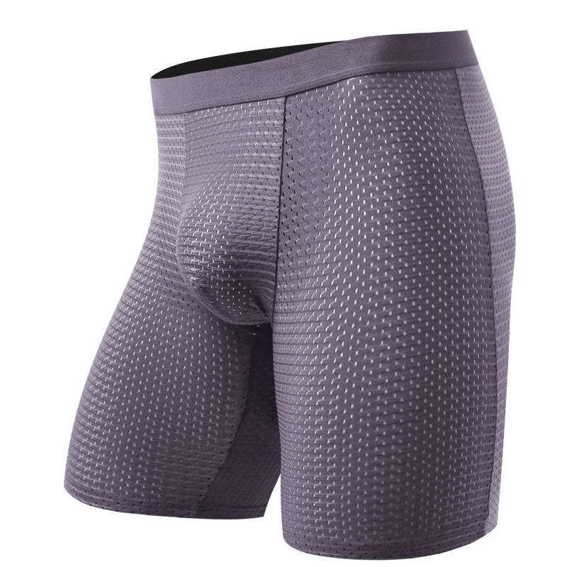 Men's Boxers Shorts Ice Silk M - Long Leg Trunk Men avaliação e preço