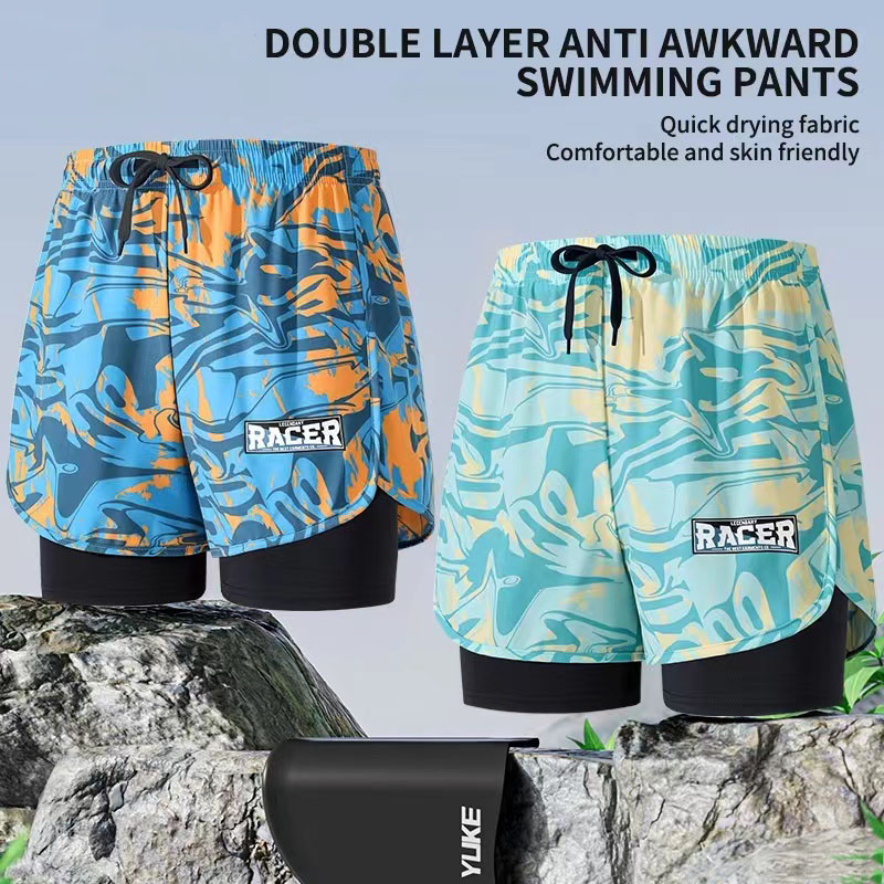 Swimming Trunks Adult Double L - Trunk Breathable Men avaliação e preço