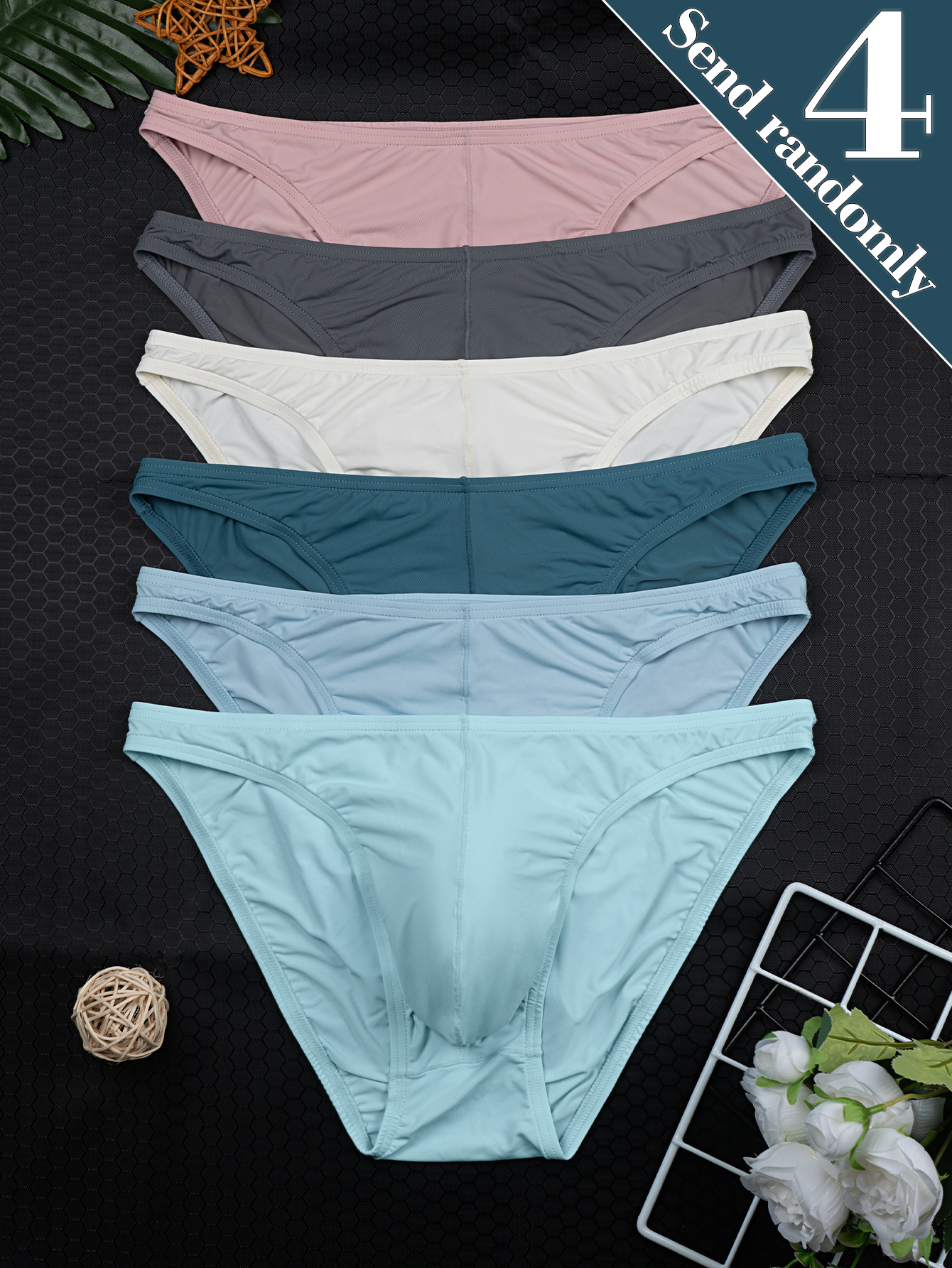 4-Pack Random Color Men's New  - Multi Pack Underwear avaliação e preço