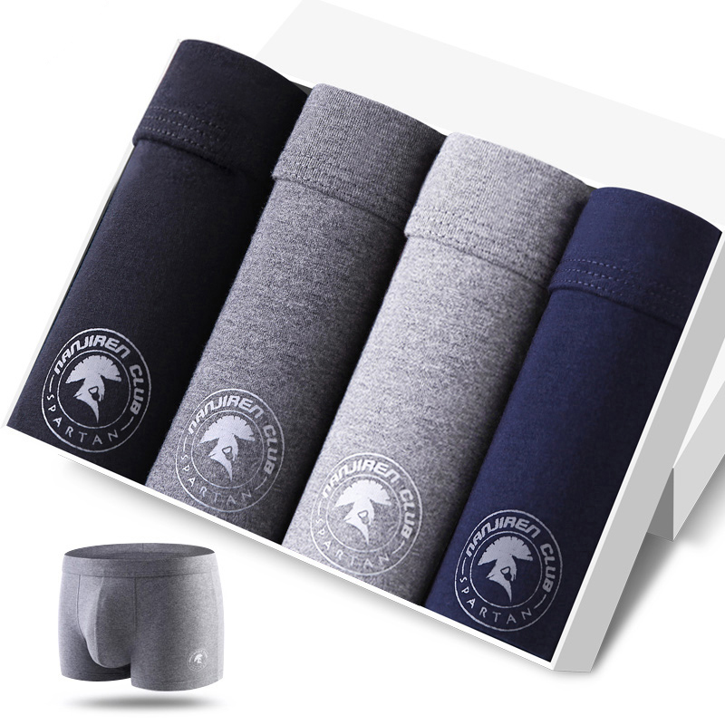 4pcs Men's Panties Sexy Shorts - Boxer Brief Pack Cotton avaliação e preço